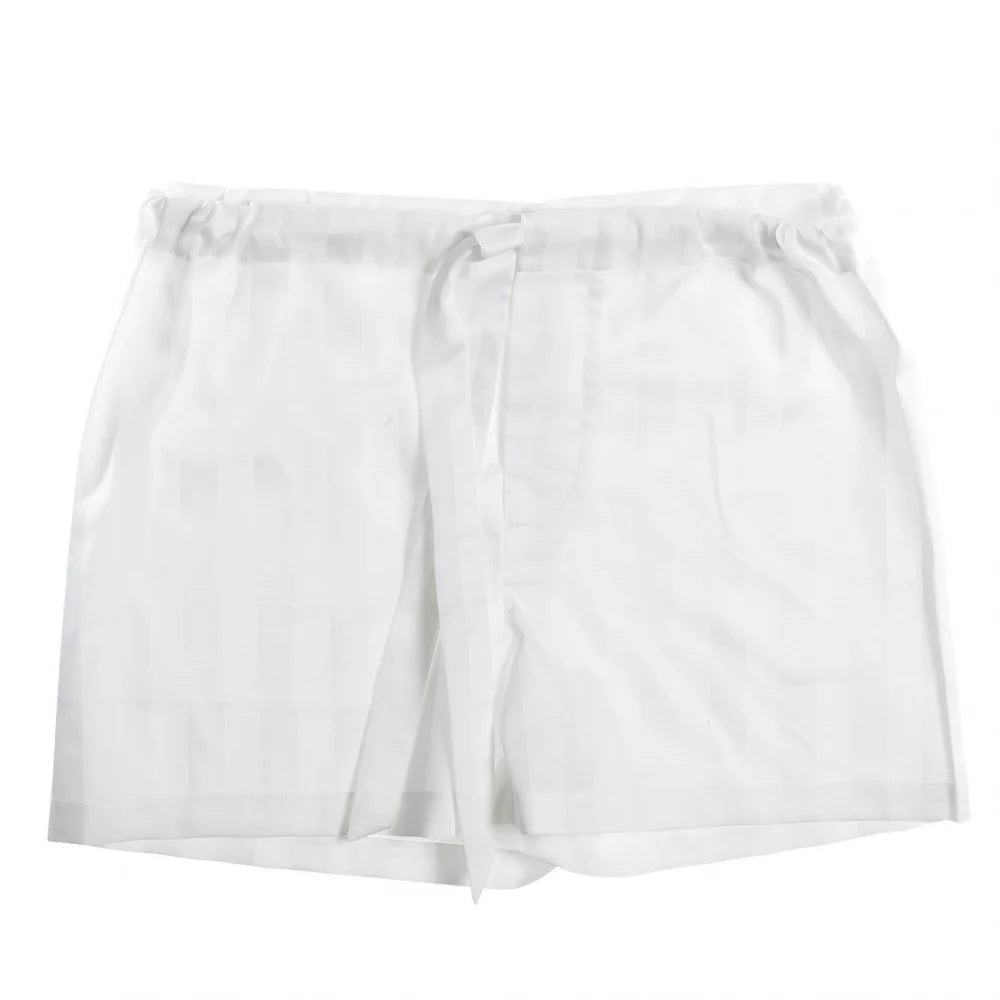 Bodas Shadow Stripe PJ Set White (Short)