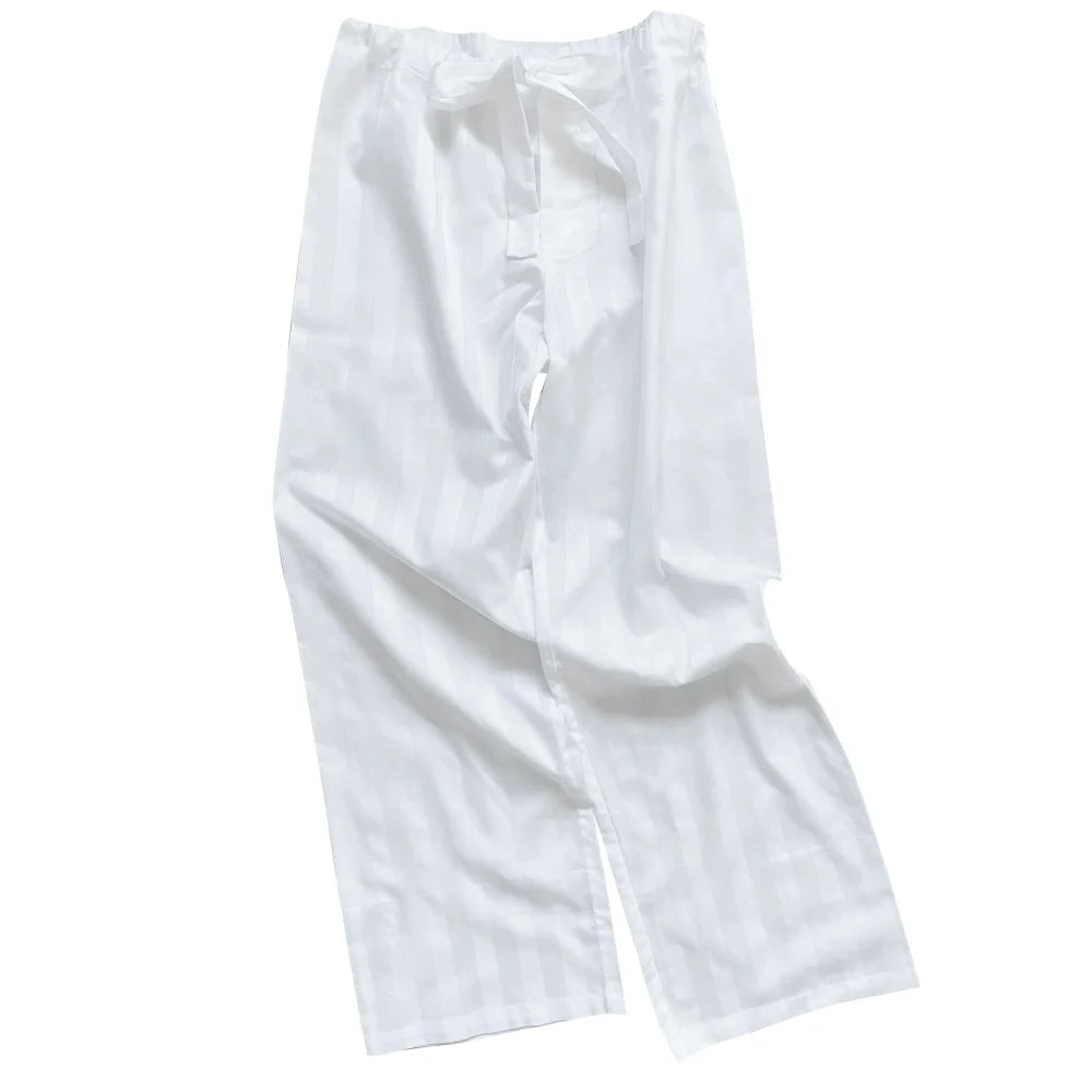 Bodas Shadow Stripe Long Pants White