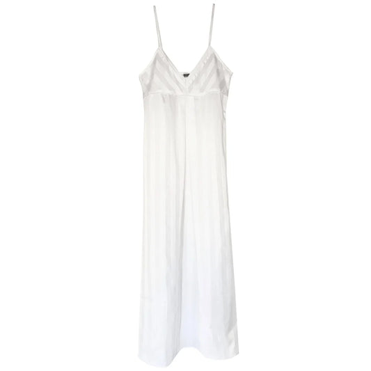 Bodas Shadow Stripe Long Chemise White