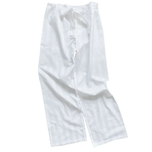 Bodas Shadow Stripe Long Pants White